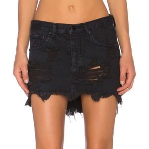 one teaspoon junkyard jean skirt